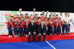 U21 女子ジュニア日本代表 「第8回 AHF ジュニア アジアカップ  (2023/各務原)」表彰式の様子 