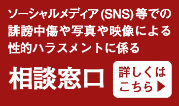 ソーシャルメディア (SNS) 等での誹謗中傷や写真や映像による性的ハラスメントに係る相談窓口